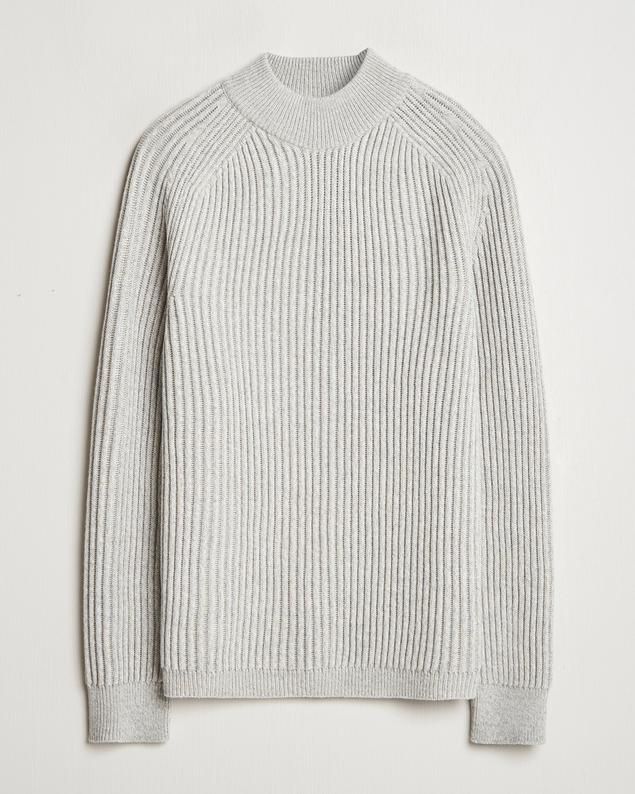 Herre | Trøjer | BOSS ORANGE | Kearth Rib Knitted Polo Light Beige