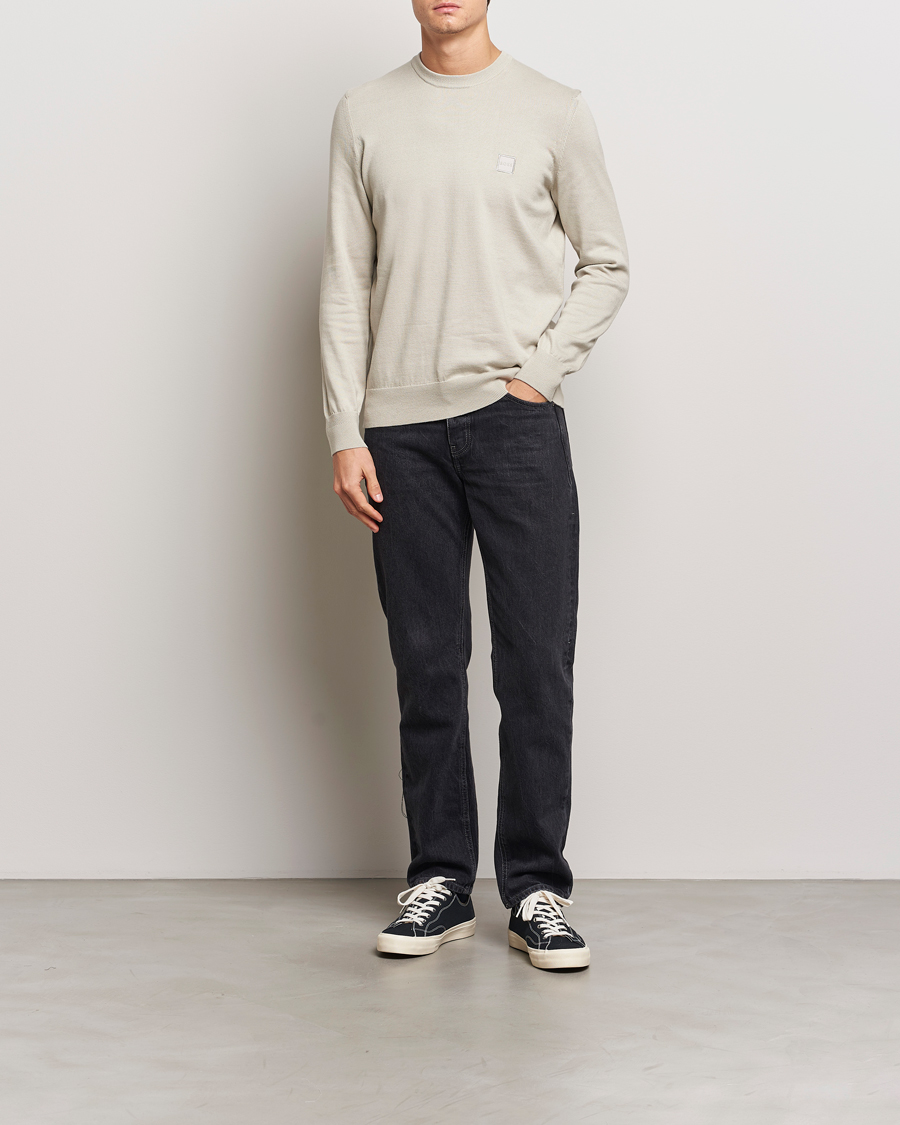 Herre | Trøjer | BOSS ORANGE | Kanovano Knitted Sweater Light Beige