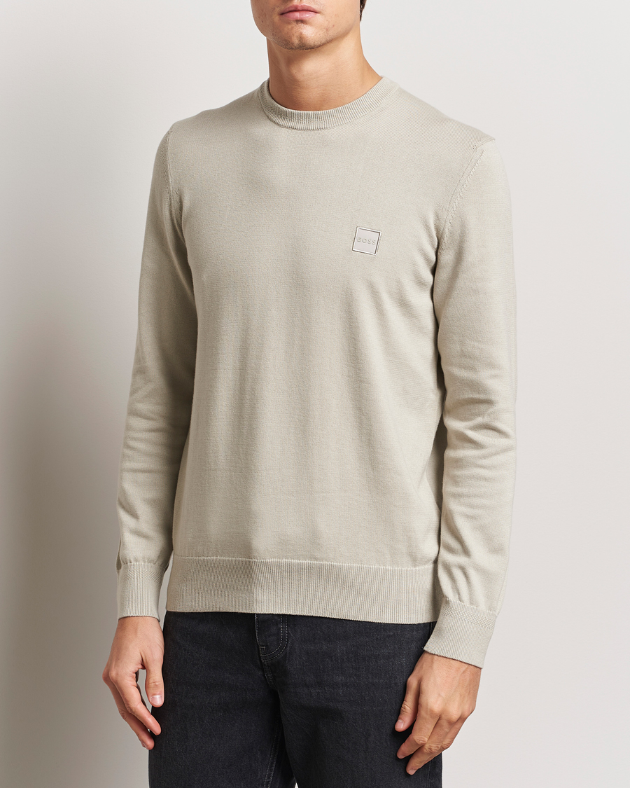 Herre | Trøjer | BOSS ORANGE | Kanovano Knitted Sweater Light Beige