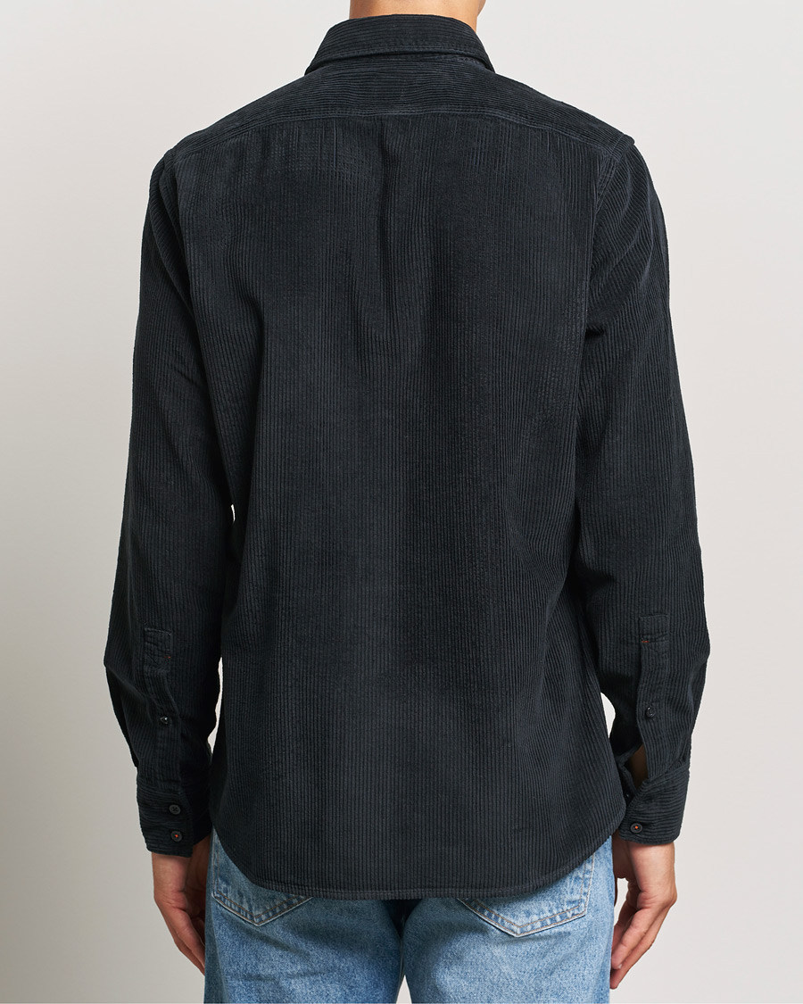 Herre | Skjorter | BOSS ORANGE | Relegant Corduroy Shirt Dark Blue