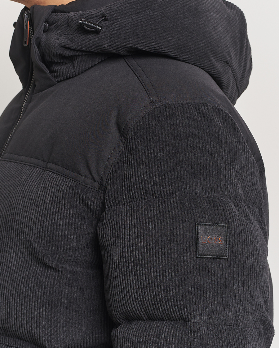 Herre | Jakker | BOSS ORANGE | Odope Padded Corduroy Jacket Black