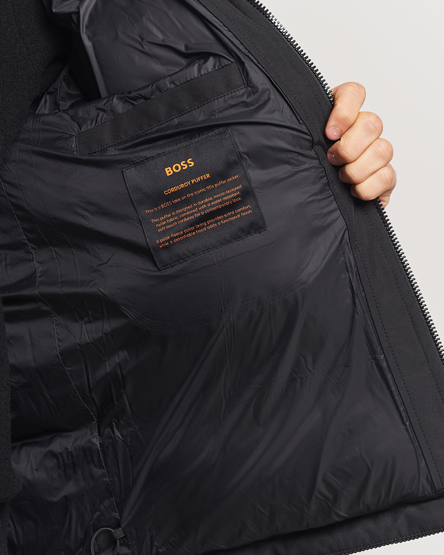 Herre | Jakker | BOSS ORANGE | Odope Padded Corduroy Jacket Black