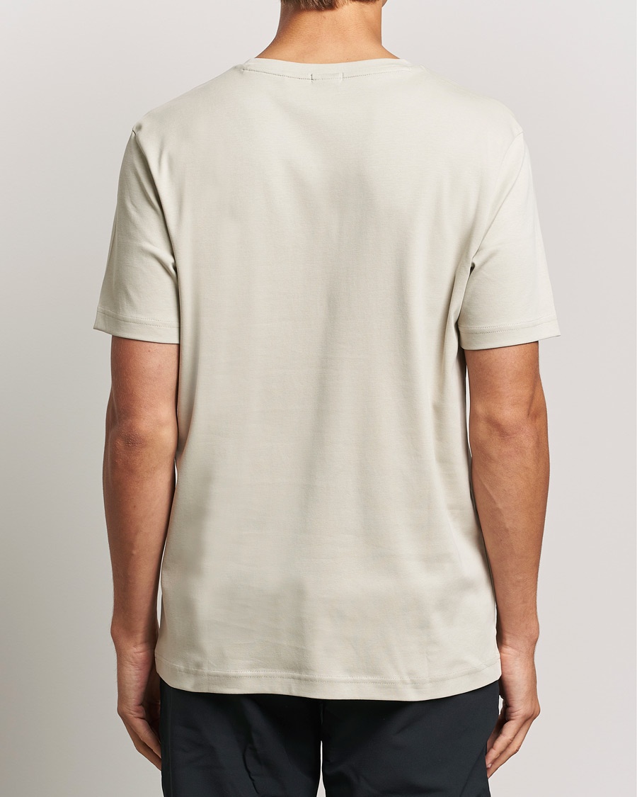 Herre | T-Shirts | BOSS GREEN | Graphic Crew Neck T-Shirt Light Beige