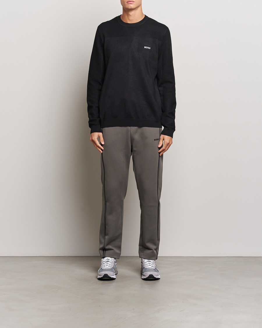 Herre | Trøjer | BOSS GREEN | Momentum Knitted Crew Neck Black