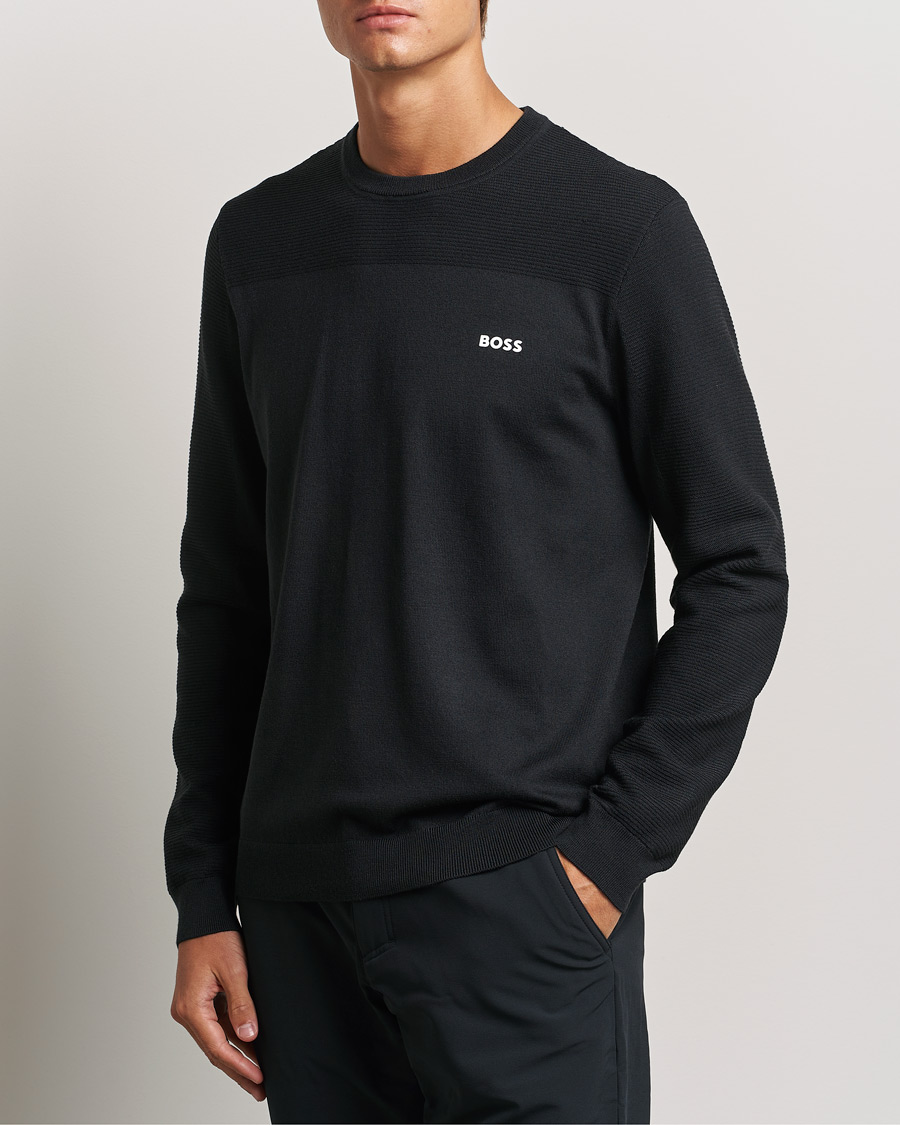 Herre | Trøjer | BOSS GREEN | Momentum Knitted Crew Neck Dark Blue