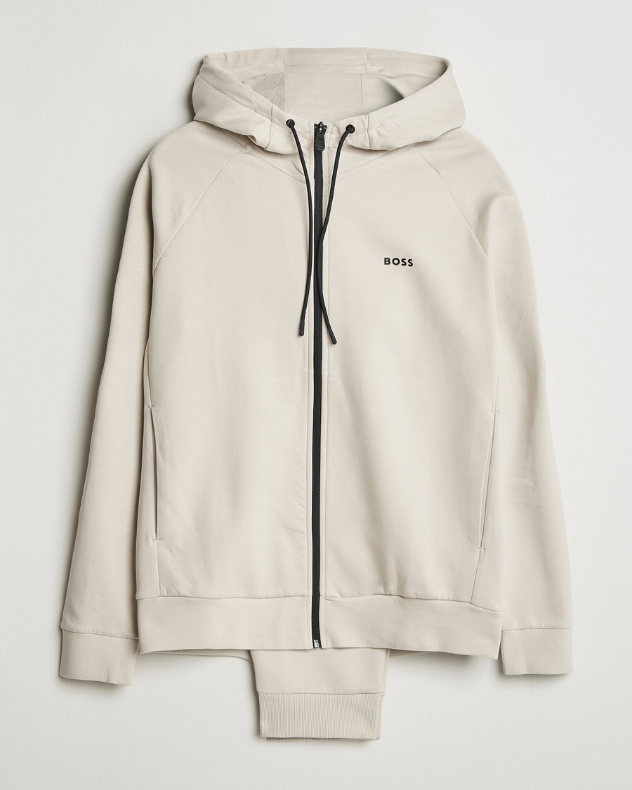 Herre | Trøjer | BOSS GREEN | Tracksuit Set Light Beige