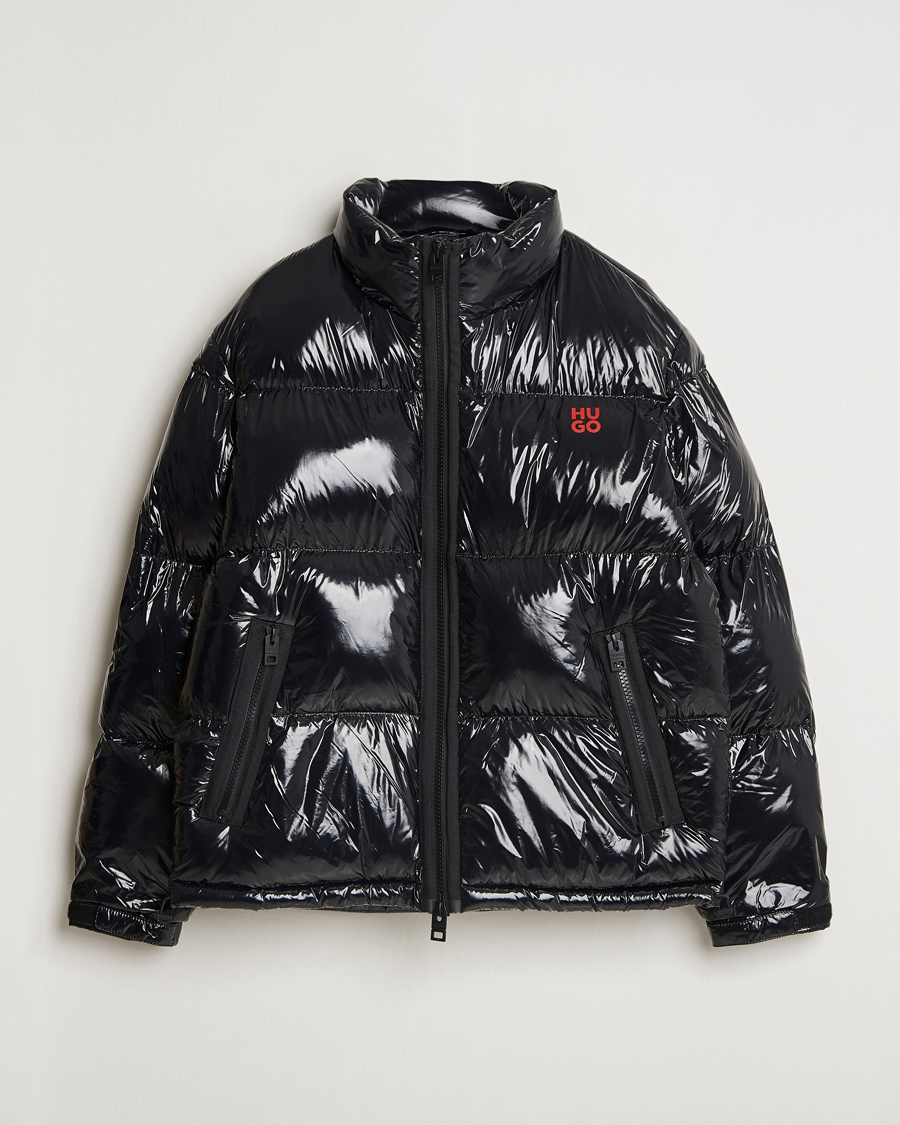 Herre | Jakker | HUGO | Biron Glossy Down Jacket Black