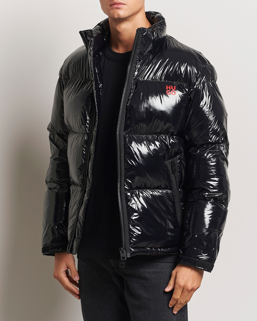 Herre | Jakker | HUGO | Biron Glossy Down Jacket Black