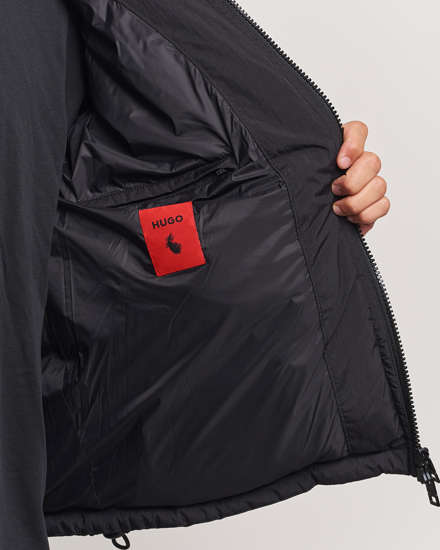 Herre | Jakker | HUGO | Bironto Hooded Puffer Jacket Black