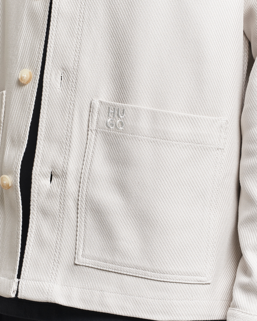 Herre | Skjorter | HUGO | Ekrel Overshirt Off White