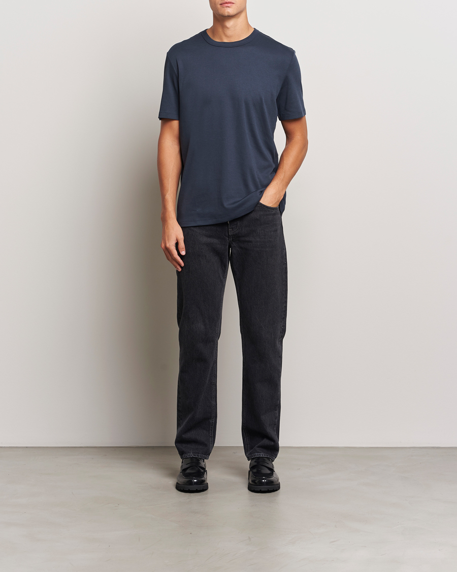Herre | T-Shirts | HUGO | Dozy Crew Neck T-Shirt Dark Blue