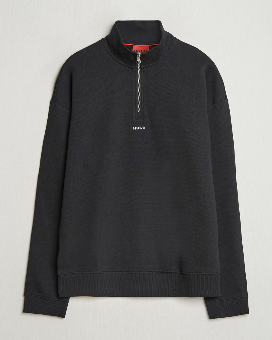 Herre | Trøjer | HUGO | Durty Half Zip Sweatshirt Black