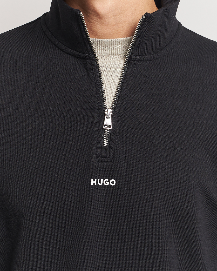 Herre | Trøjer | HUGO | Durty Half Zip Sweatshirt Black