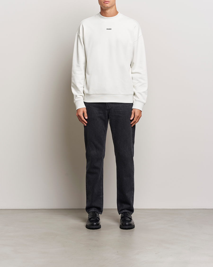 Herre | Trøjer | HUGO | Dapo Crew Neck Sweatshirt Off White