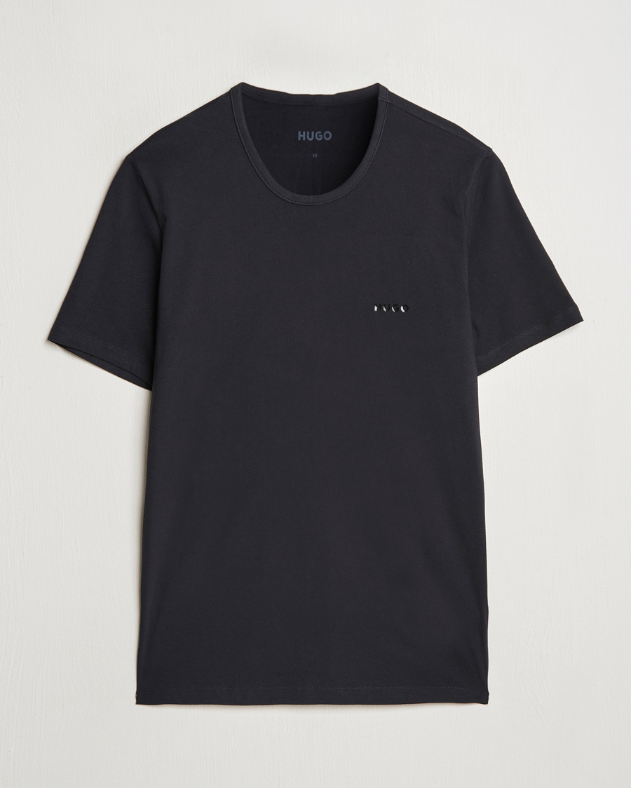Herre | T-Shirts | HUGO | 3-Pack Crew Neck T-Shirt Black