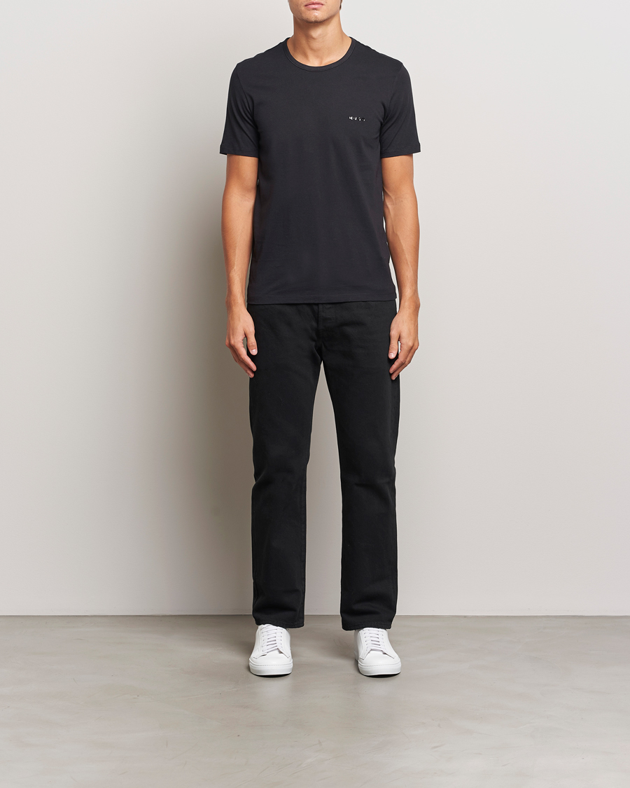 Herre | T-Shirts | HUGO | 3-Pack Crew Neck T-Shirt Black