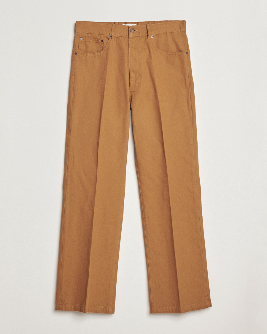 Herre | Bukser | Jeanerica | VM009 Vega Canvas Trousers Brown