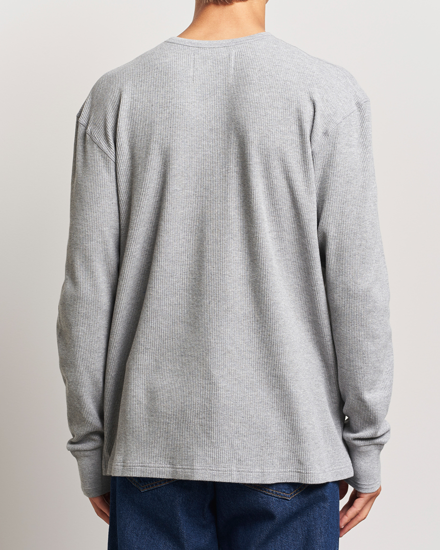 Herre | Trøjer | Jeanerica | Jean Waflle Texture Sweater Light Grey Melange