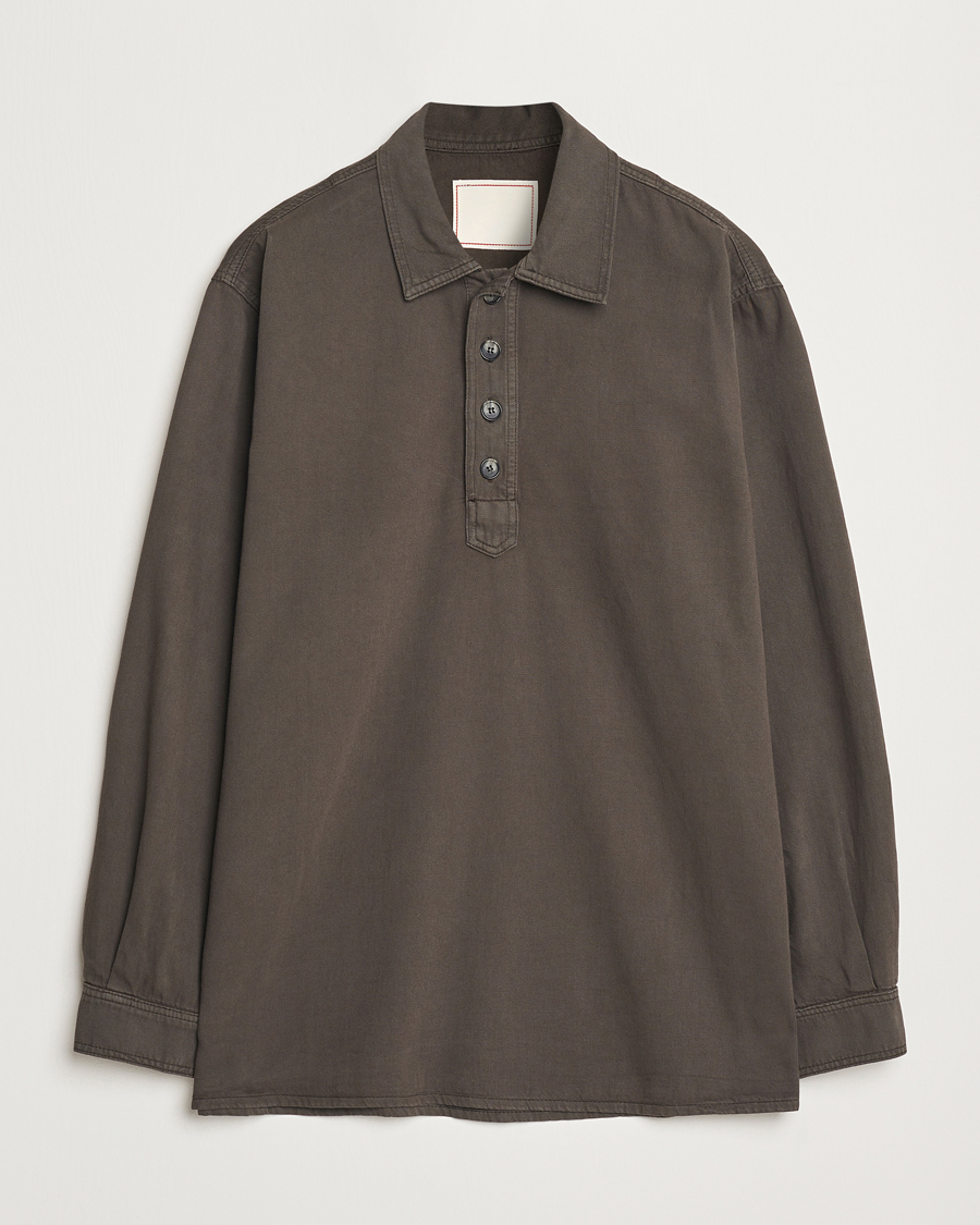Herre | Skjorter | Jeanerica | Lala Popover Shirt Warm Grey