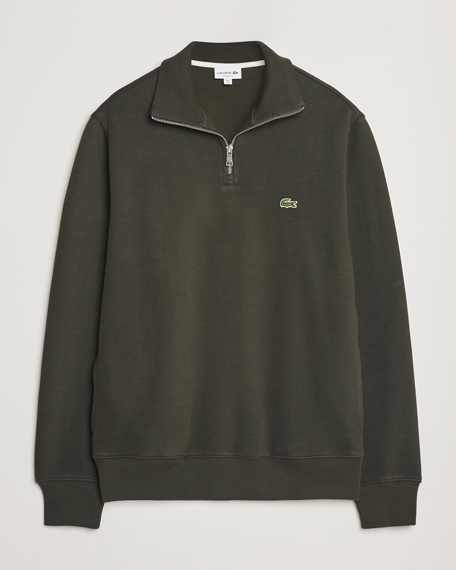 Herre | Trøjer | Lacoste | Rib Interlock Half Zip Sapwood