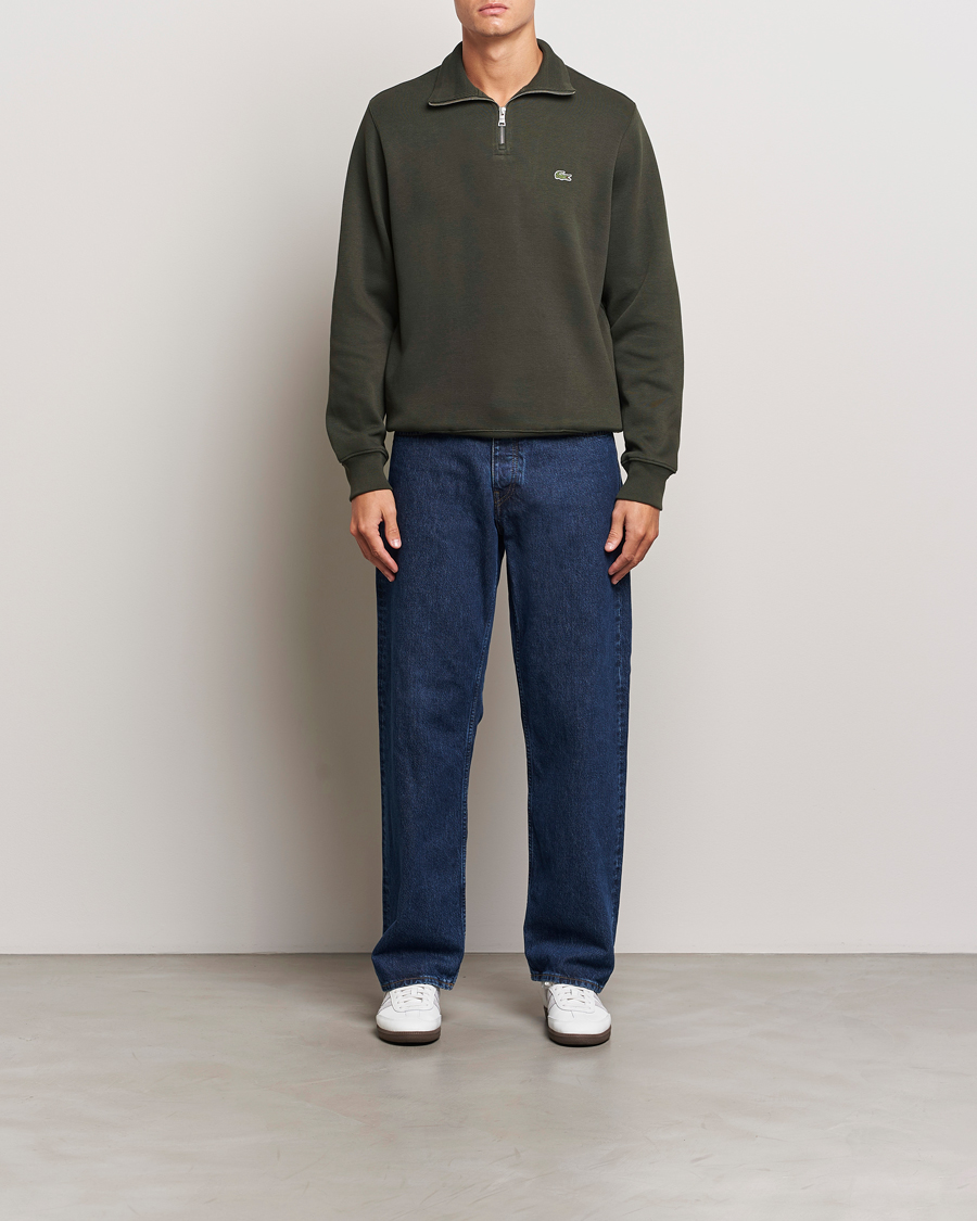 Herre | Trøjer | Lacoste | Rib Interlock Half Zip Sapwood