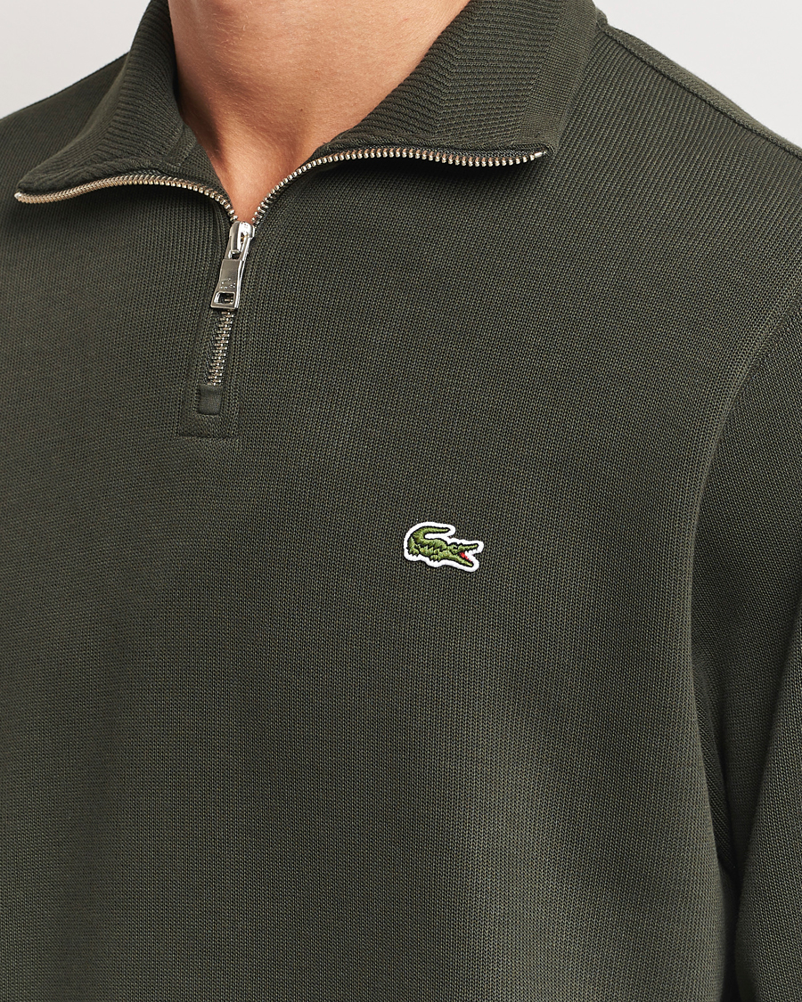 Herre | Trøjer | Lacoste | Rib Interlock Half Zip Sapwood