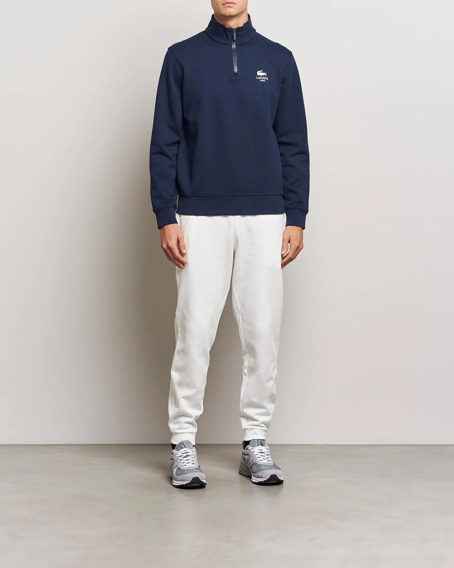 Herre | Trøjer | Lacoste | Paris Half Zip Sweatshirt Navy
