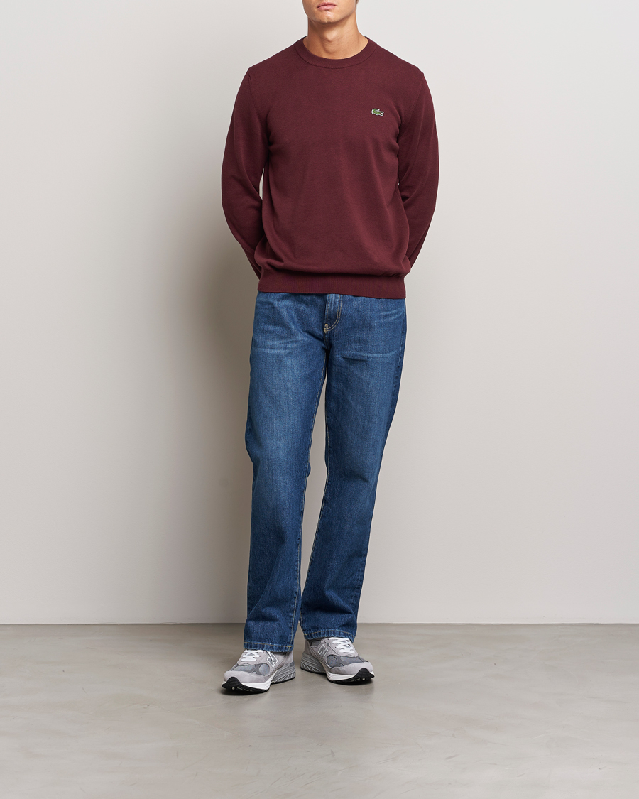 Herre | Trøjer | Lacoste | Cotton Knitted Sweater Espresso