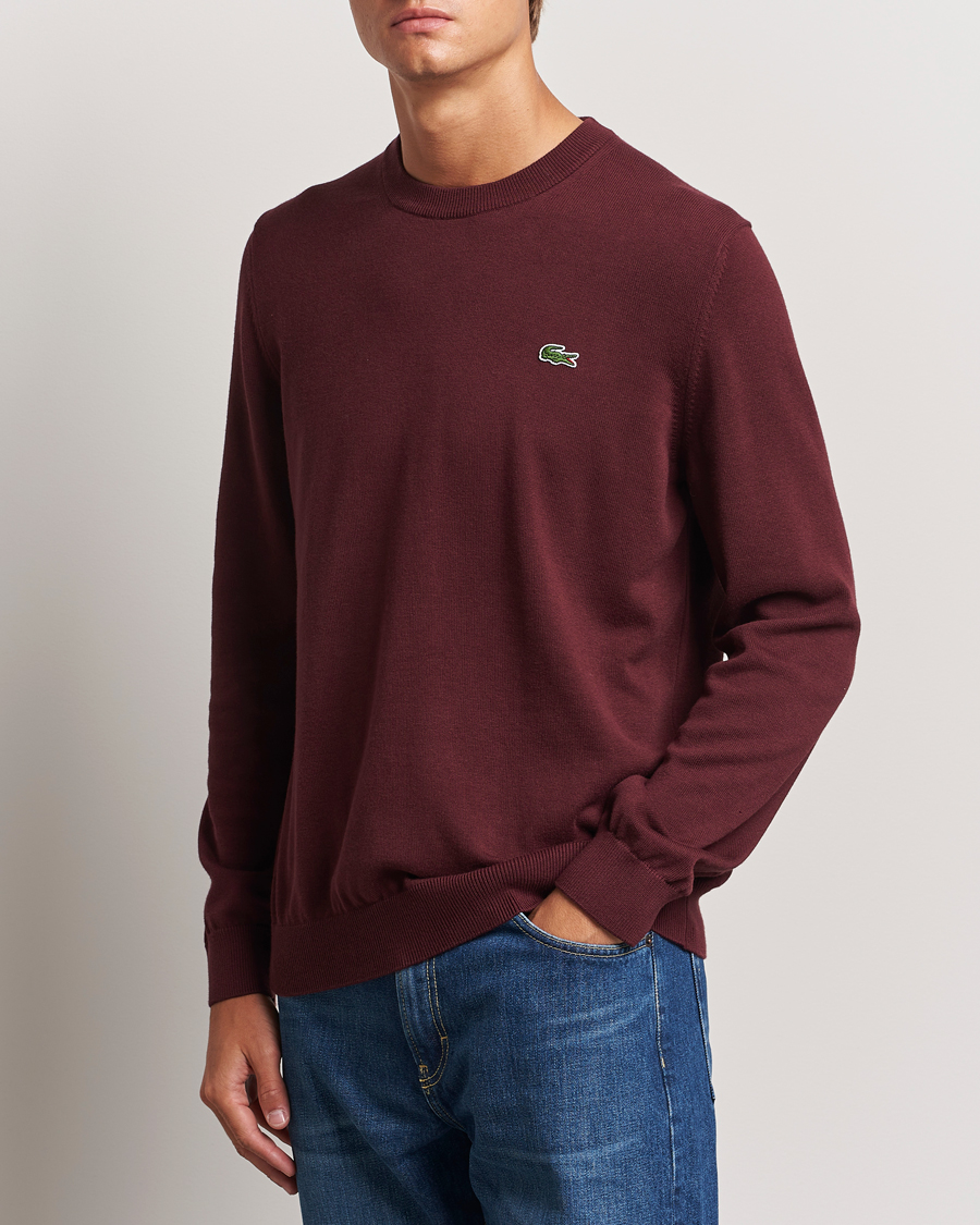 Herre | Trøjer | Lacoste | Cotton Knitted Sweater Espresso