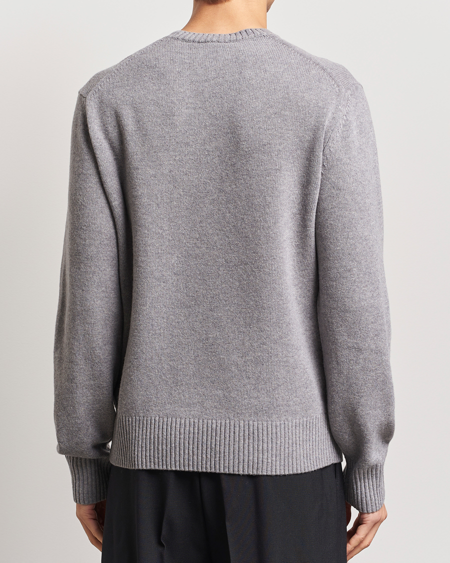 Herre | Trøjer | Lacoste | Carded Wool Crew Neck Silver Chine
