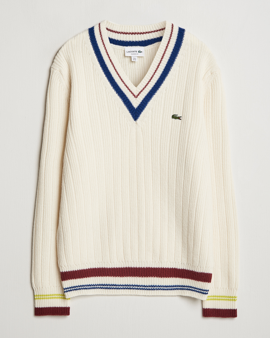 Herre | Trøjer | Lacoste | Retro Tennis Wool V-Neck Lapland