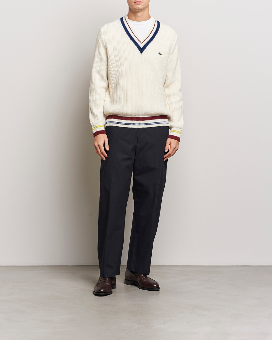 Herre | Trøjer | Lacoste | Retro Tennis Wool V-Neck Lapland