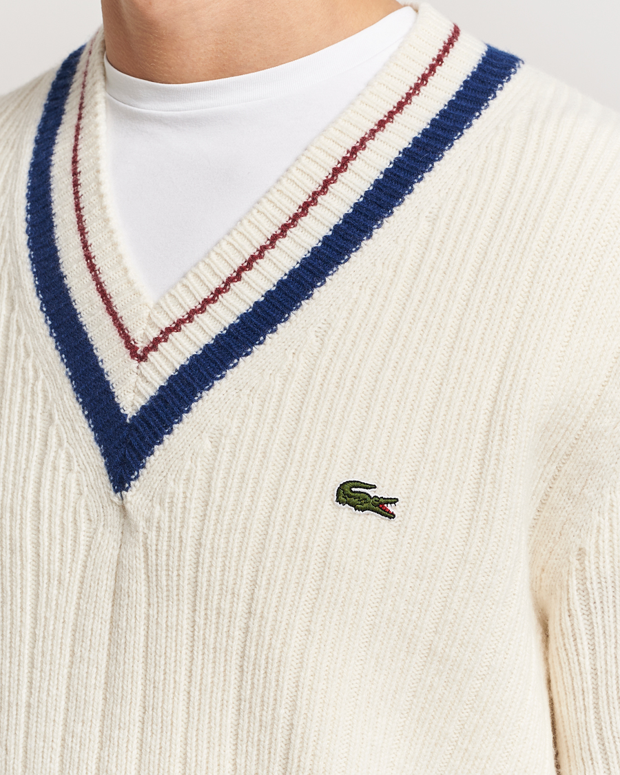 Herre | Trøjer | Lacoste | Retro Tennis Wool V-Neck Lapland