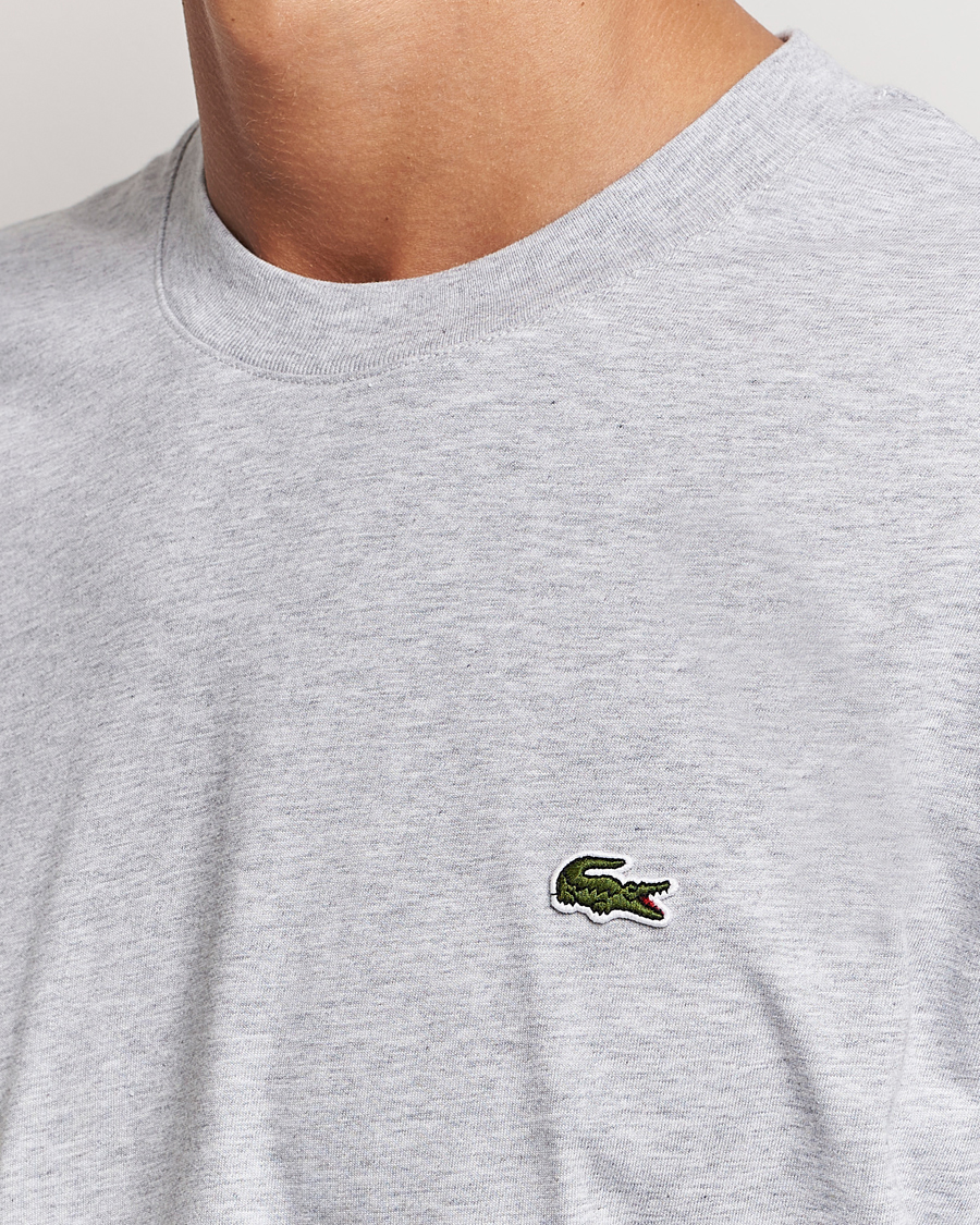 Herre | T-Shirts | Lacoste | Crew Neck T-Shirt Silver Chine