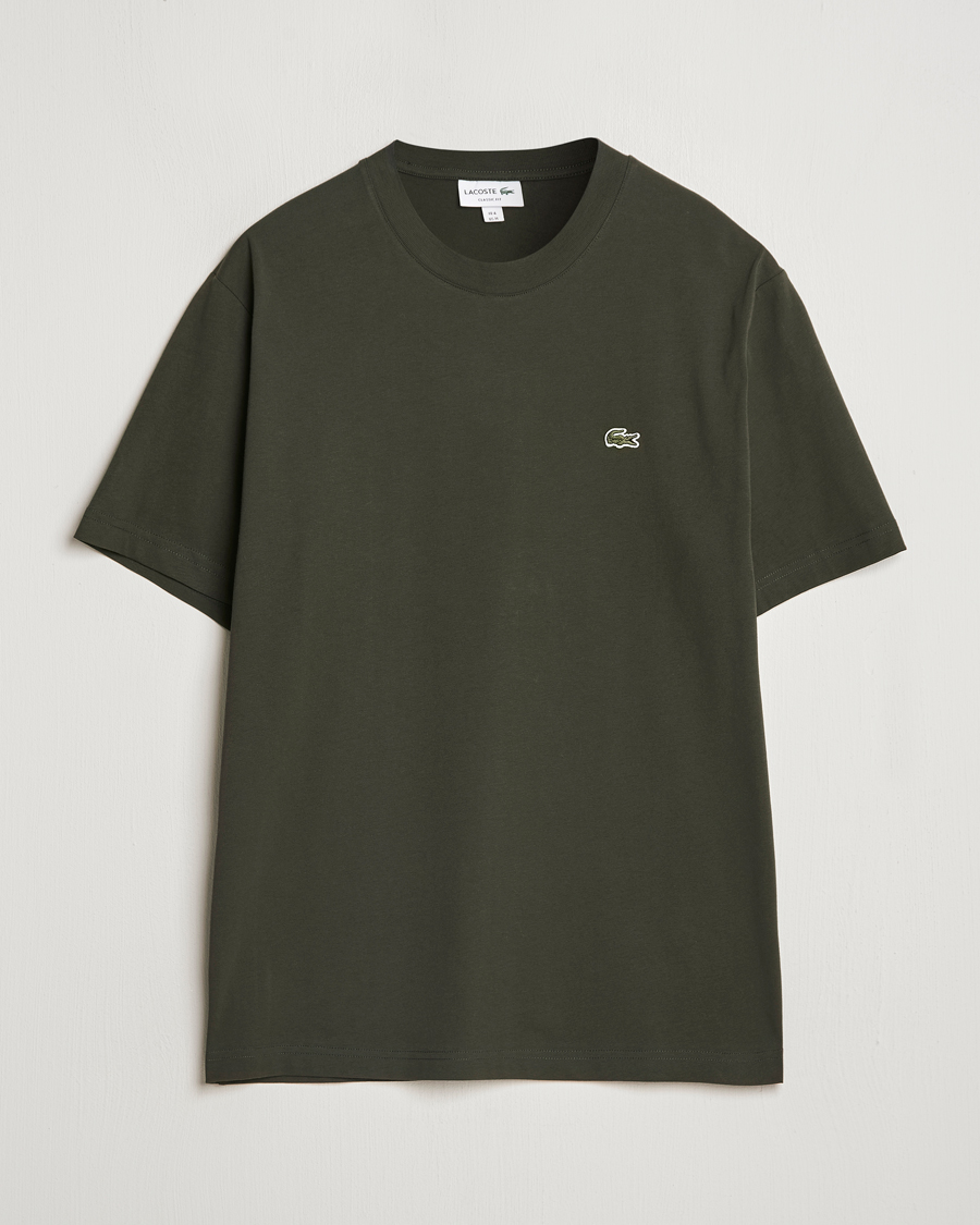 Herre | T-Shirts | Lacoste | Crew Neck T-Shirt Sapwood
