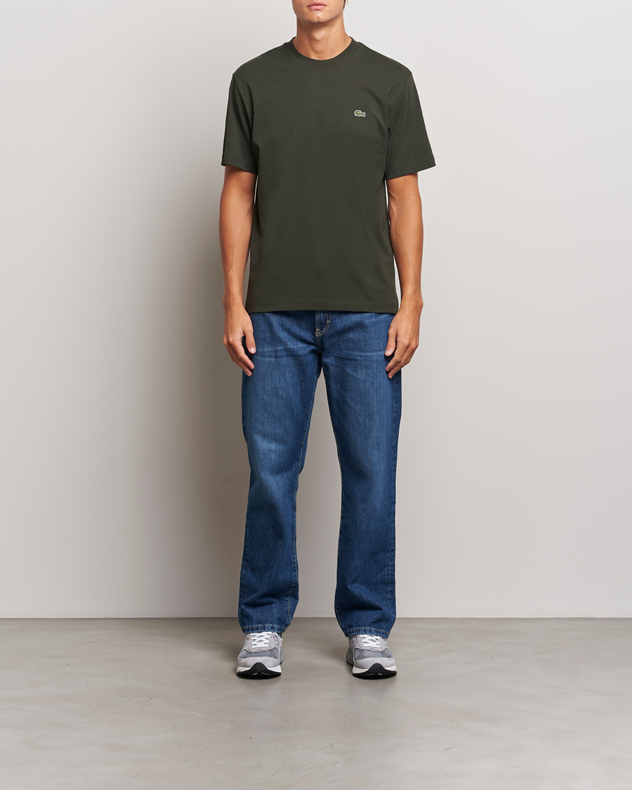 Herre | T-Shirts | Lacoste | Crew Neck T-Shirt Sapwood