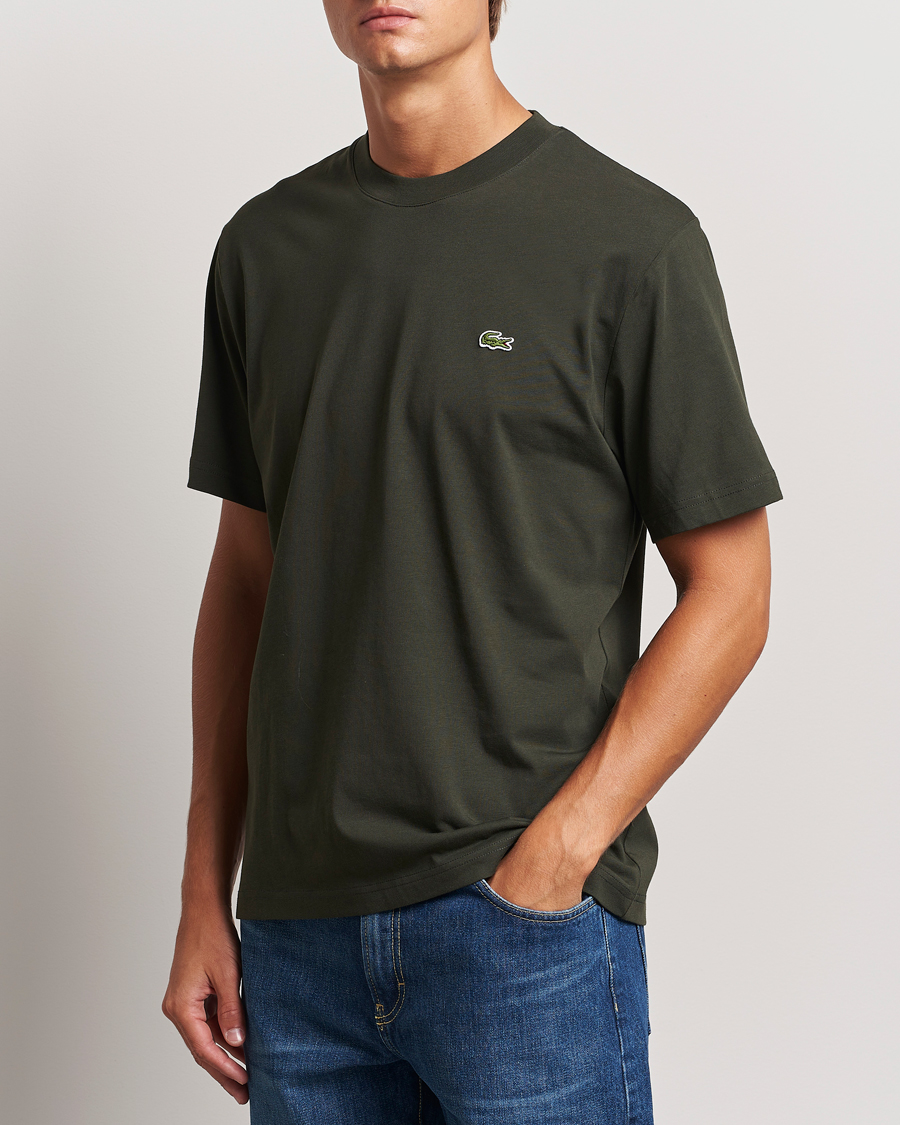 Herre | T-Shirts | Lacoste | Crew Neck T-Shirt Sapwood