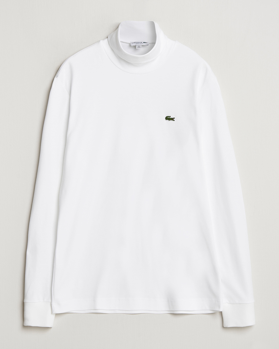 Herre | Trøjer | Lacoste | Interlock Cotton Rollneck White