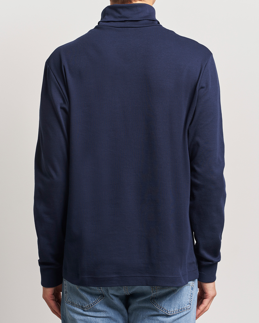 Herre | Trøjer | Lacoste | Interlock Cotton Rollneck Navy