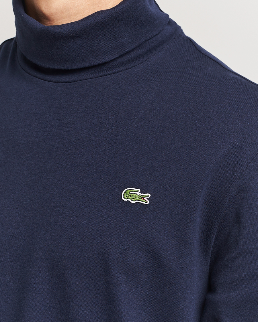 Herre | Trøjer | Lacoste | Interlock Cotton Rollneck Navy