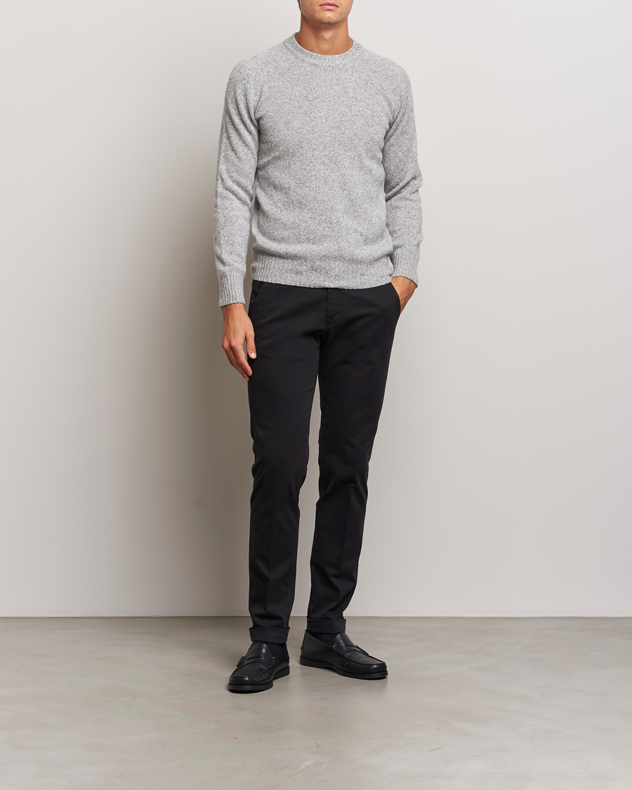 Herre | Bukser | Briglia 1949 | Slim Fit Cotton Stretch Chino Black