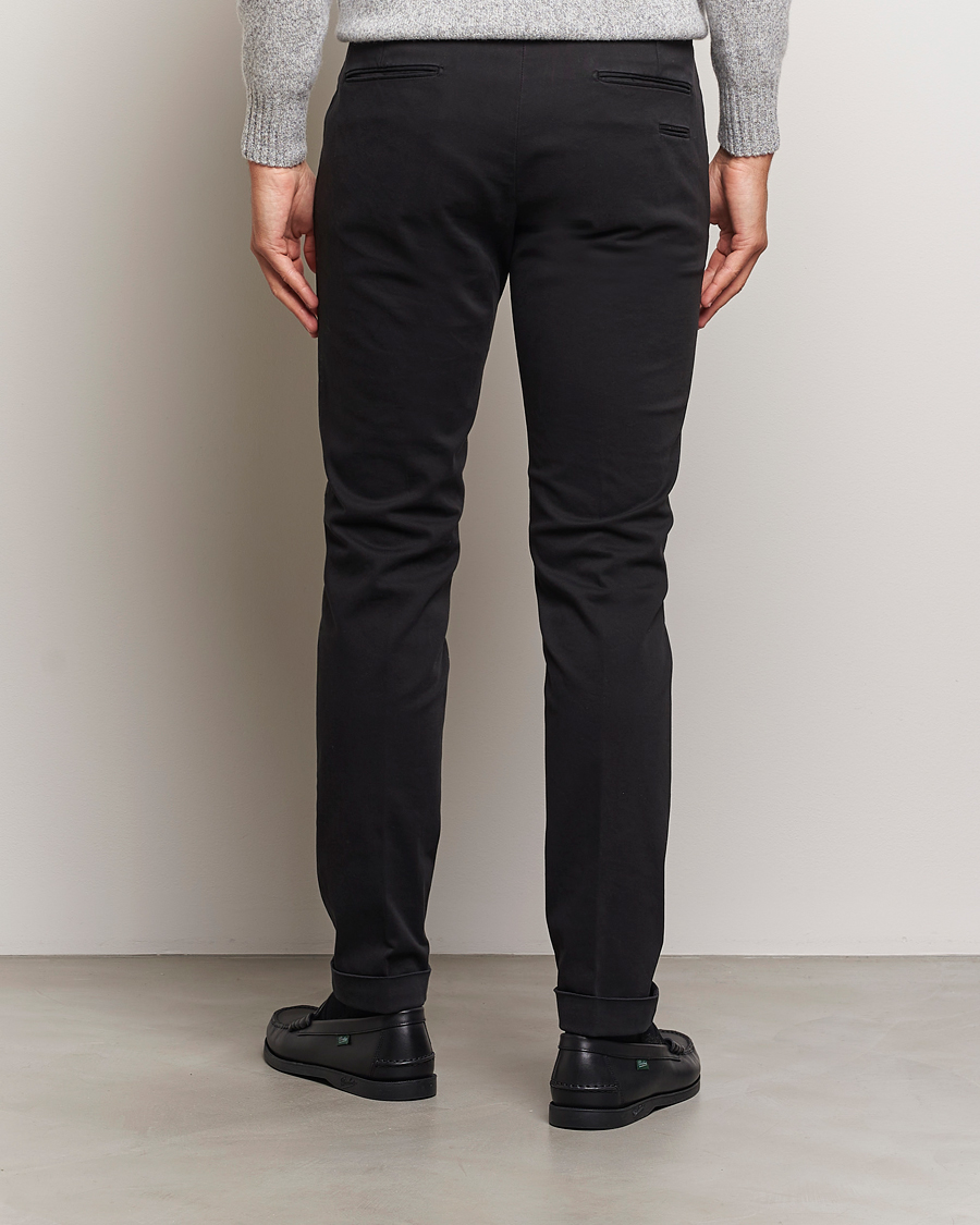 Herre | Bukser | Briglia 1949 | Slim Fit Cotton Stretch Chino Black
