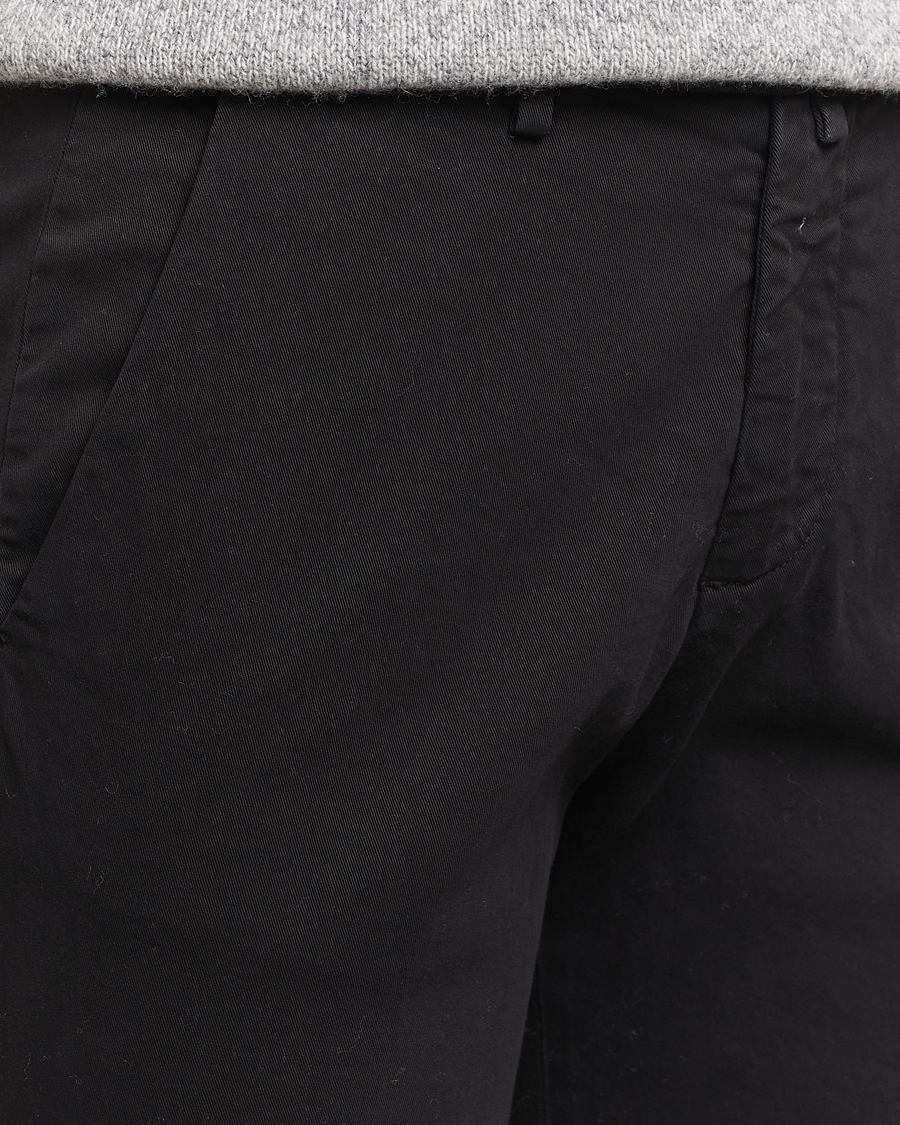 Herre | Bukser | Briglia 1949 | Slim Fit Cotton Stretch Chino Black