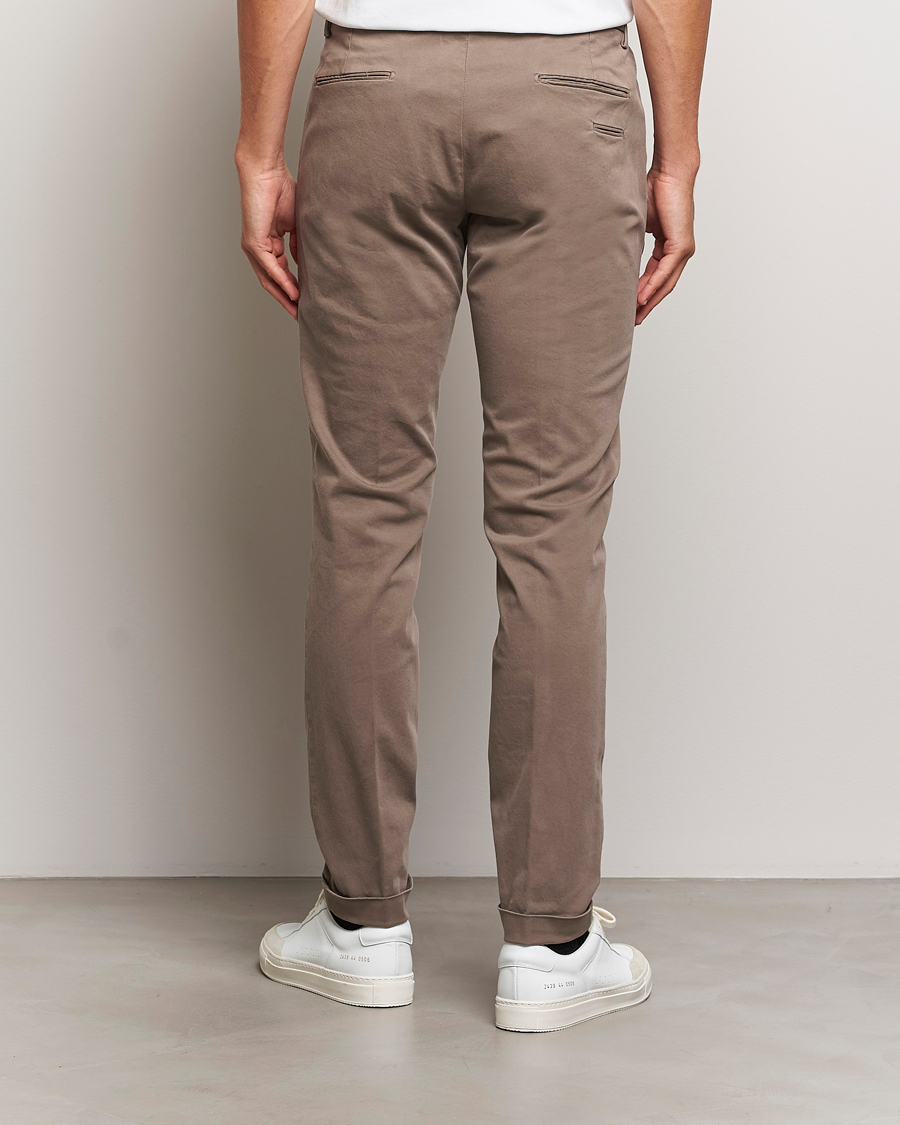 Herre | Bukser | Briglia 1949 | Slim Fit Cotton Stretch Chino Taupe
