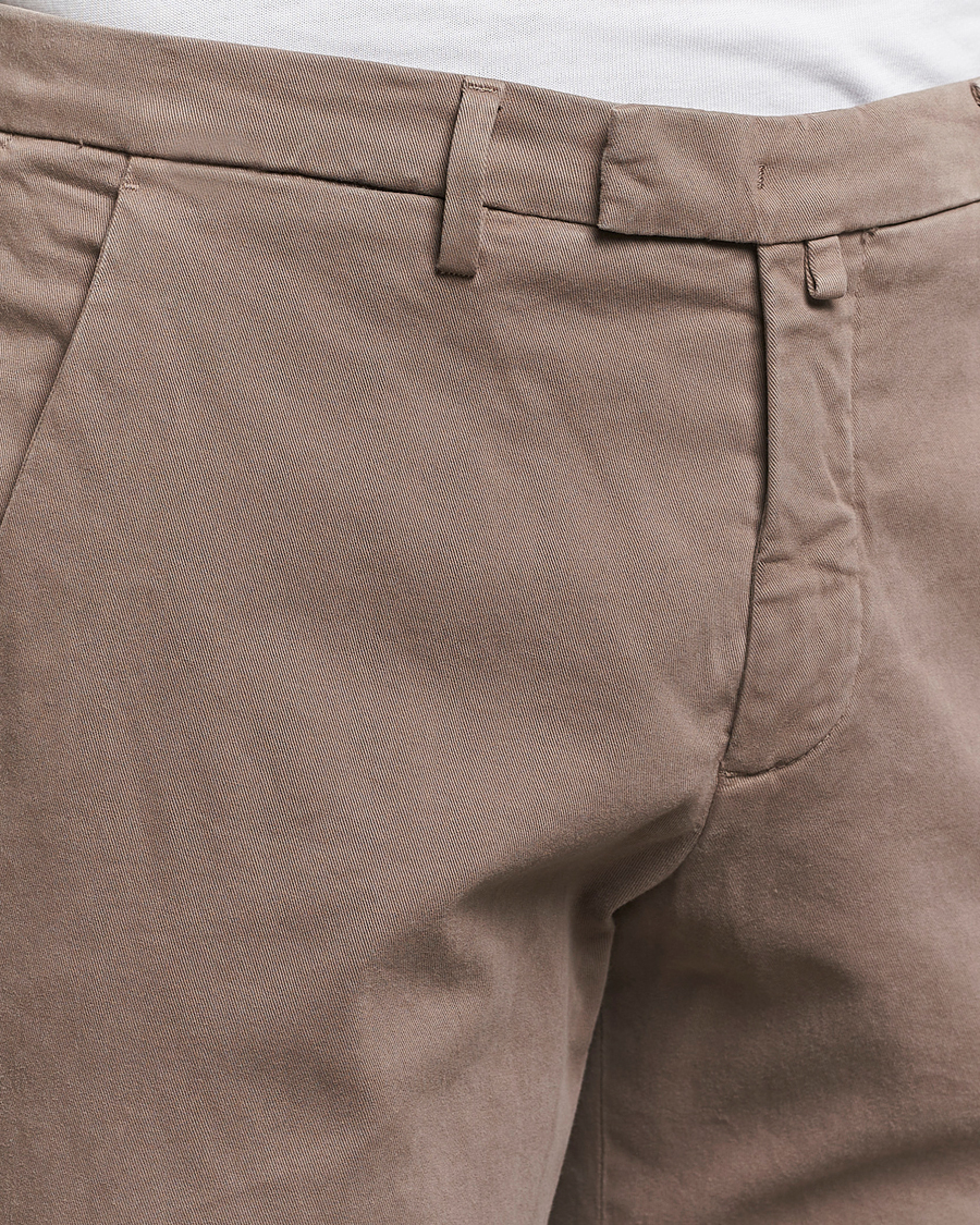 Herre | Bukser | Briglia 1949 | Slim Fit Cotton Stretch Chino Taupe