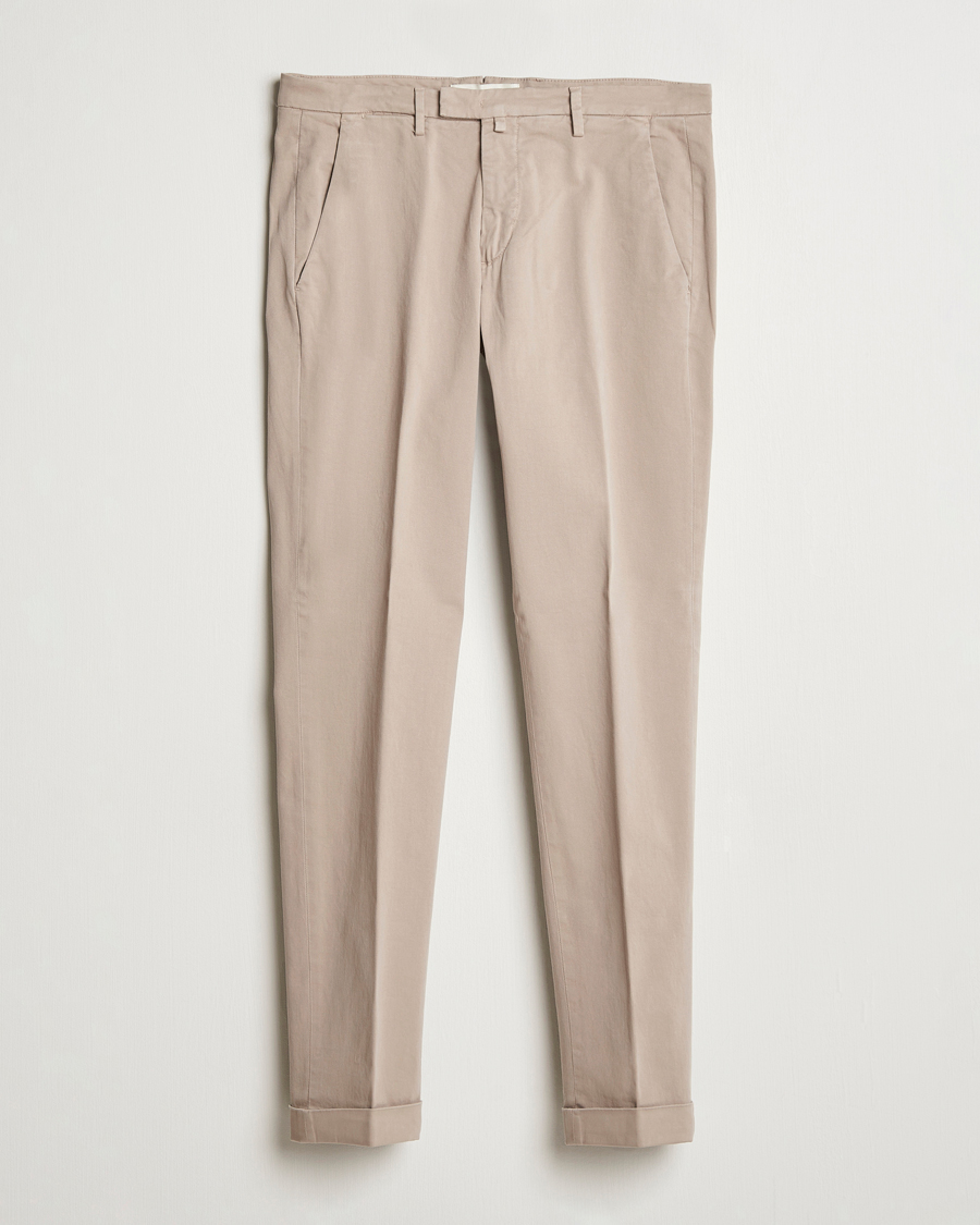 Herre | Bukser | Briglia 1949 | Slim Fit Cotton Stretch Chino Beige