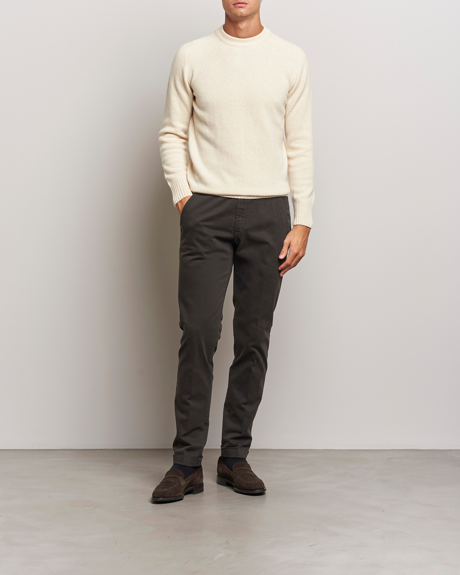 Herre | Bukser | Briglia 1949 | Slim Fit Cotton Stretch Chino Dark Brown