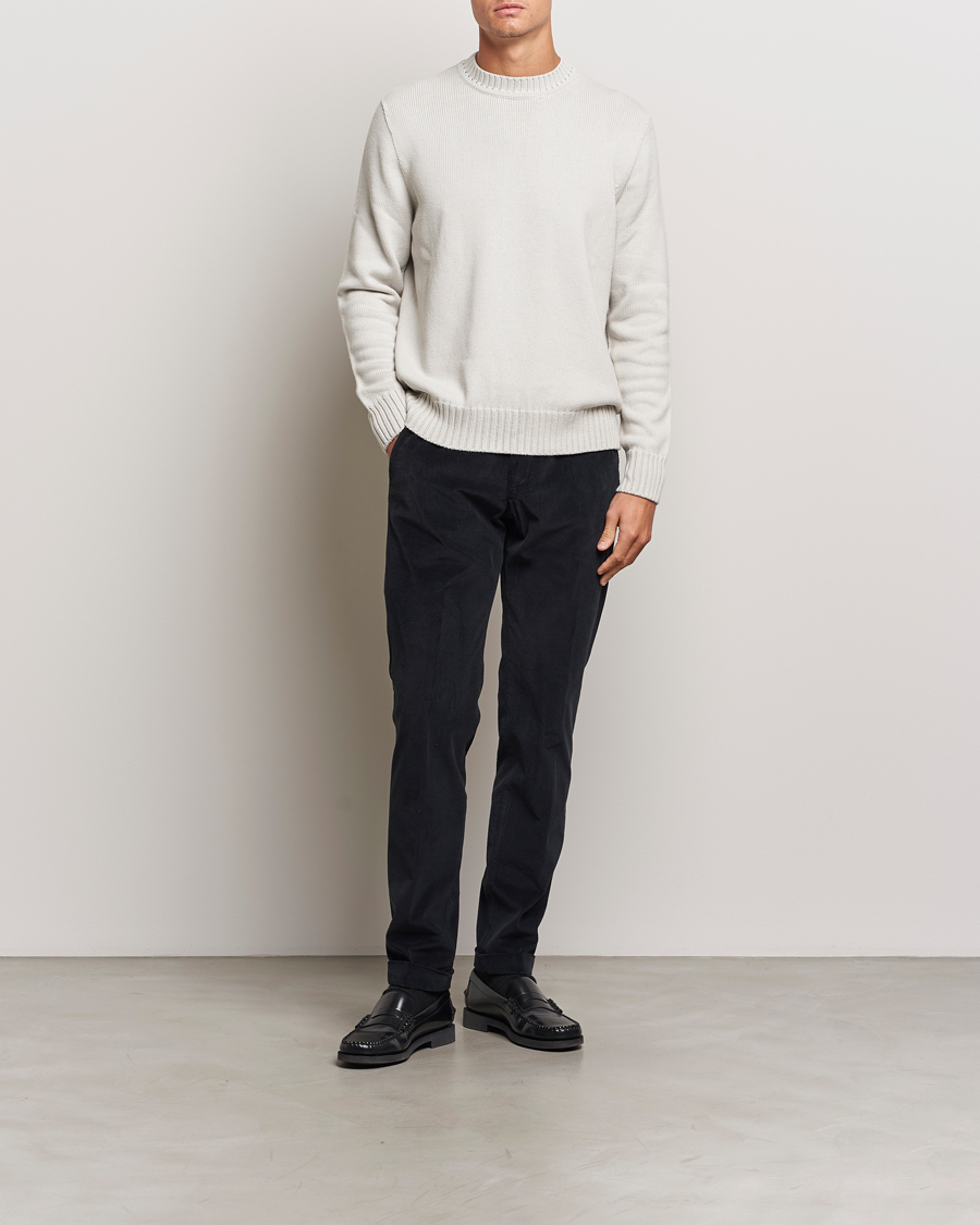 Herre | Bukser | Briglia 1949 | Slim Fit Corduroy Trousers Black