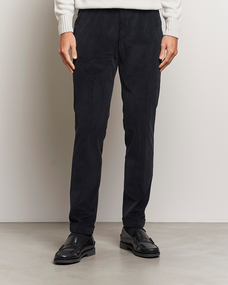 Herre | Bukser | Briglia 1949 | Slim Fit Corduroy Trousers Black