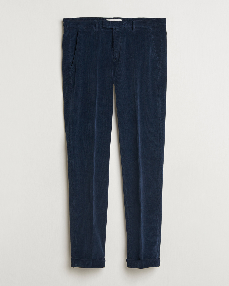 Herre | Bukser | Briglia 1949 | Slim Fit Corduroy Trousers Navy